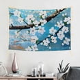 thumbnail image 2 of Shiartex White Flowers Tapestry Home Decor 100% Polyester Wall Art 60x40in, 2 of 7