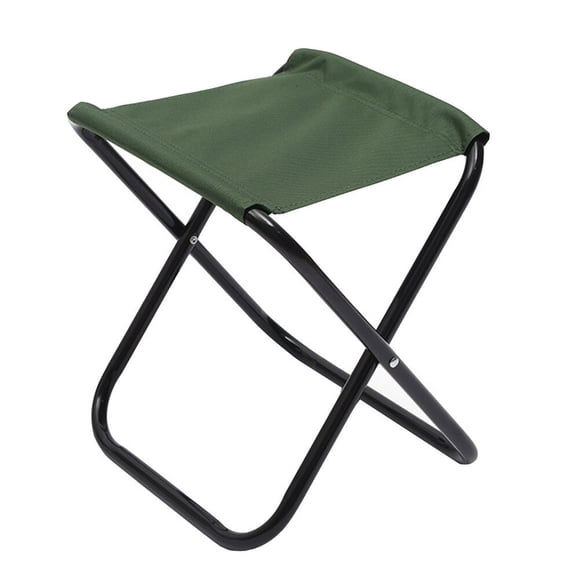 LEEYNEER Mini Folding Stool Barbecue Small Chair Foldable Outdoor Chairs Fishing Steel and Cloth Home