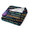 thumbnail image 2 of Personalized to My Daughter Blanket from Mom Love You to The Moon and Back Butterfly Daughter Birthday Christmas Customized Fleece Blanket 60x50, 2 of 4