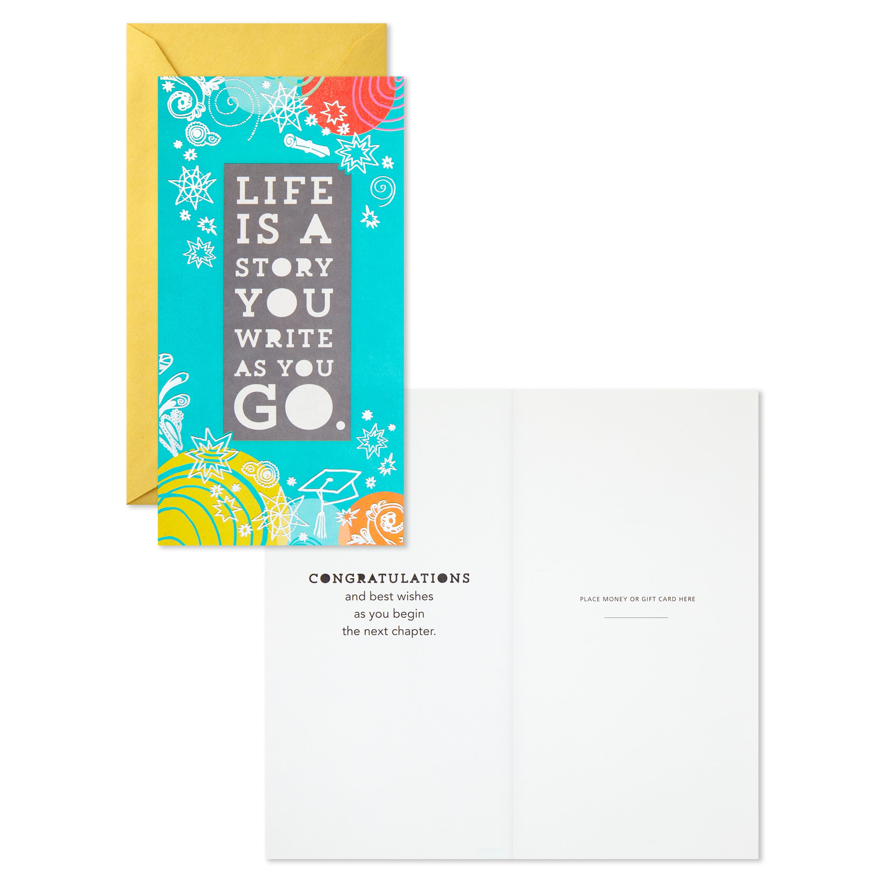Connections from Hallmark Money Holder Graduation Cards, 10 ct. (Life Is a Story)