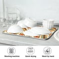 thumbnail image 7 of Yayeee Dish Drying Mat for Kitchen Counter 16"x18" Microfiber Absorbent Pad, Retro Blossom Flower, 7 of 7