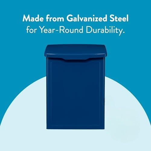 2681BE Marina Wall Mount Mailbox, C1, Blue