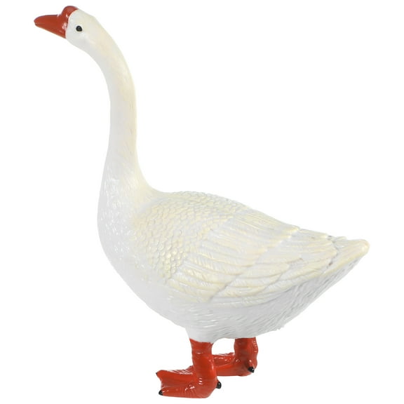 Soimiss Plastic Goose Figurine Garden Decorative Indoor Decoration 1Set
