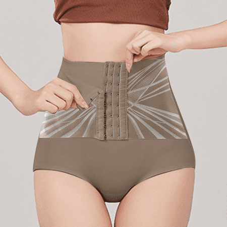 Fulorrnie Underwear for Women Plus Size Thong Seamless High Waisted Panty Banded Waist Full Panel Moisture Wicking Tummy Control Panties  Grey  M
