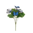 thumbnail image 7 of Artificial Butterfly Bush Flowers, 11.81 Inch Realistic Floral Spray for Wedding and Home Decor, Dual-Tone Plastic Flowers for Outdoor Indoor Vase, All-Season Table Centerpiece, 7 of 7