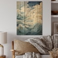 thumbnail image 2 of Designart "Clouds Of Clouds III" Clouds Print on Natural Pine Wood, 2 of 5