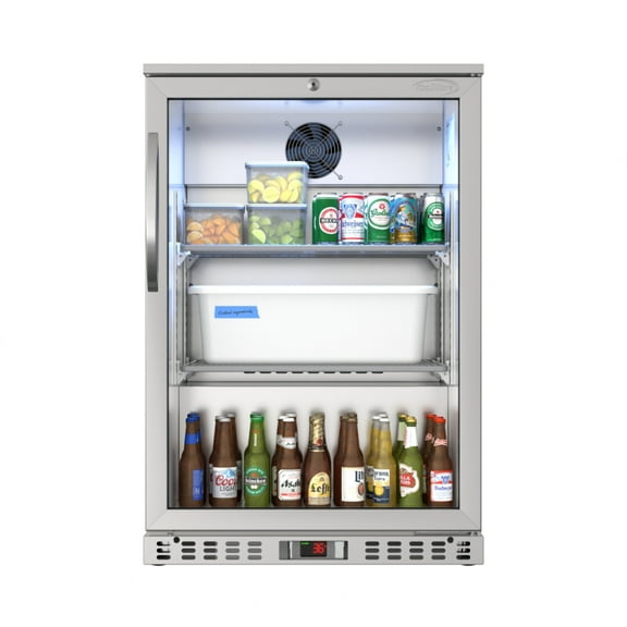 KoolMore 24 in. One-Door Back Bar Refrigerator – 4.1 Cu Ft.