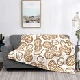 thumbnail image 6 of Throw Blanket for Couch Sofa and Bed, Peanuts7 Soft Plush Throw Blanket, Fuzzy Cuteness Comfy Warm Washable Flannel Blanket Throws for All Season, 6 of 8