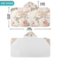 thumbnail image 4 of Yayeee Kids Hooded Towel with Hand Pockets Beach Soft Absorbent Bath Wrap 50 x 23.5 inch, Lace and Floral, 4 of 5