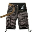 thumbnail image 3 of Bermuda Cargo Shorts for Men 2026 Summer Fashion Casual Relaxed Fit Distressed Shorts with Pockets Streetwear, 3 of 3