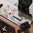 thumbnail image 2 of Long Mouse Pads for Desk,Pink Cartoon Dinosaurs Leaves Pattern Desk Mats on Top Of Desks, Desk Mouse Pad Extra Large with 3mm Non-Slip Base and Stitched Edge for Gaming,Office,Work,Home 35.4"x15.7", 2 of 6
