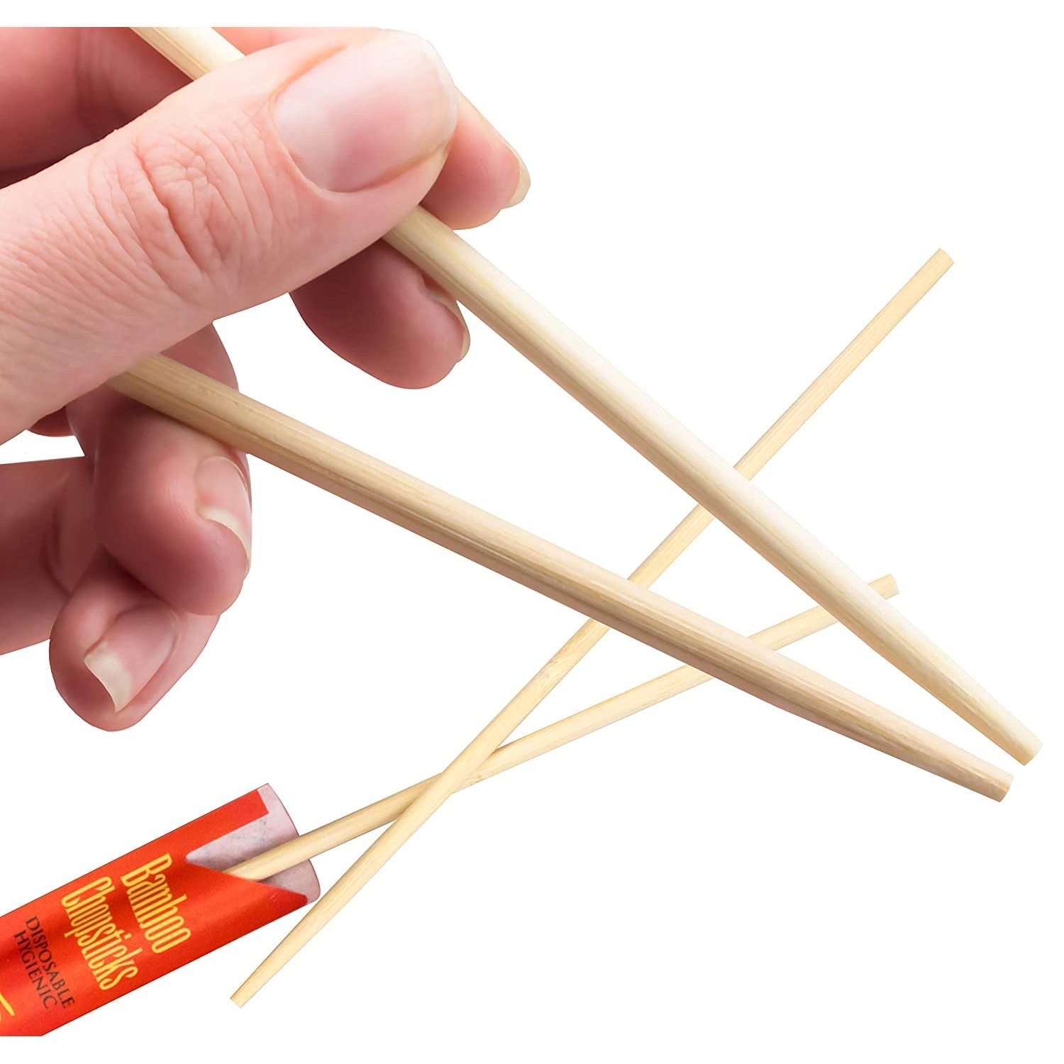 EcoFriendly, Disposable 9 in Bamboo Chopsticks 100 Pk. Sleeved and
