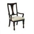 thumbnail image 2 of Cooper Falls Wood Back Arm Chair in Otter Brown Finish by Pulaski Furniture, 2 of 7