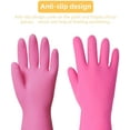 VONTER Reusable Dishwashing Latex Gloves, Long Sleeve Cleaning Gloves