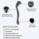 thumbnail image 5 of Derma Roller 1.5mm, 540 Titanium Microneedle Roller For Face Facial Wrinkles 26-27s, 5 of 5