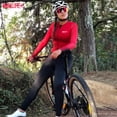 thumbnail image 5 of Ropa de ciclismo para mujer MLC, traje de suéter para mujer, traje de equipo de triatlón para exteriores, traje de carreras, mono blanco largo ajustado, 5 of 5