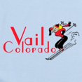 thumbnail image 2 of CafePress - Red Skier Vail Girl Body Suit - Baby Light Bodysuit, Size Newborn - 24 Months, 2 of 4