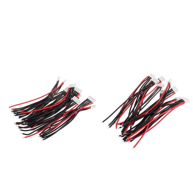 Cables de equilibrio de silicona 20x jst-xh 10cm 22awg para 3s 4s batería lipo litio Sunnimix Cable del cargador de la balanza