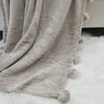 thumbnail image 3 of Home Soft Things Pompom Throw - String - 50" x 60", 3 of 7