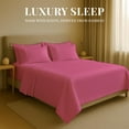 thumbnail image 6 of Sacred Thread Rayon Derived from Bamboo Sheets King Size, 18'' Deep Pocket Cooling Sheets for Hot Sleepers, 6 PC Cooling Sheets (King Size) (Wild Orchid), 6 of 9