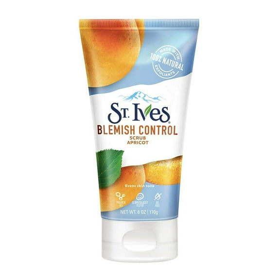 St Ives Blemish Control Apricot Scrub, 6 Oz, 3 Pack