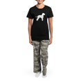 thumbnail image 4 of CafePress - Bedlington Terrier Women's Dark Pajamas - Women's Short Sleeve Print T-Shirt and Pants Dark Cotton Pajama Set, 4 of 7
