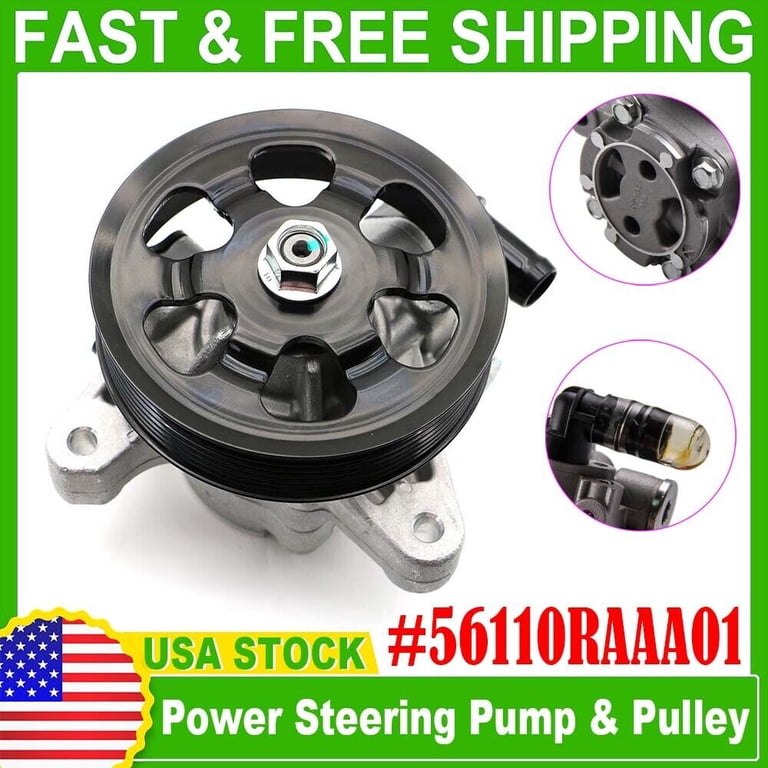 For 2006-2011 Honda Civic 1.8L L4 New Power Steering Pump 21-5456 w/ Pulley For 2006-2011 Honda Civic 1.8L L4 New Power Steering Pump 21-5456 w/ Pulley