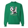 thumbnail image 2 of Wild Bobby, If It's Not an Alaskan Malamute It's Just a Dog Gift, Unisex Crewneck Graphic Sweatshirt, Kelly, Medium, 2 of 4