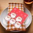 thumbnail image 2 of KAKOWELY 40 servilletas de papel desechables de doble capa para fiestas navideñas, gruesas y rojas, para cenas y fiestas., 2 of 4