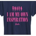 thumbnail image 3 of Barbie - I Am My Own Inspiration - Womens Women'S Short Sleeve Graphic T-Shirt, 3 of 5