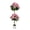 Pink, variant on Panapinka 4FT Silk Cloth + Plastic Artificial Geranium Plant, Blow Molded White Round Belly Pot, Faux Flowers for Home Garden Indoor Outdoor Decoration