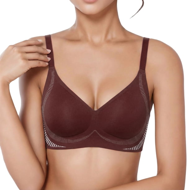 Brasier Mujer Sujetador Push up sin Costuras y Cómodo para Pecho Pequeño. Extra Grande