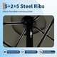 thumbnail image 4 of Qinaqin 15FT Patio Umbrella con Base cm de Profundidadouble-Sided Rectangular Outdoor Ideal para Backyard Garden Profundidadck Swimming Pool Gris, 4 of 5