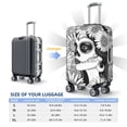 thumbnail image 5 of Haiem Floral Sugar Skull Portrait Luggage Cover Printed Suitcase Covers for Luggage Elastic Washable Suitcase Protector Fits 18-32 Inch Luggage-Small, 5 of 8