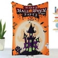 thumbnail image 6 of Happy Halloween Throw Blanket Cute Pumpkins Spooky Lightweight Cozy Flannel Blanket for Halloween Decorations Blanket for Bed Sofa Couch Blanket 75*100, 6 of 7