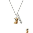 thumbnail image 2 of Delight Jewelry Resin Siamese Cat Silvertone Mother Daughter Bar Charm Necklace, 23", 2 of 4