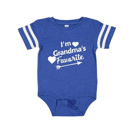 

Inktastic I m Grandma s Favorite with Arrow and Hearts Gift Baby Boy or Baby Girl Bodysuit