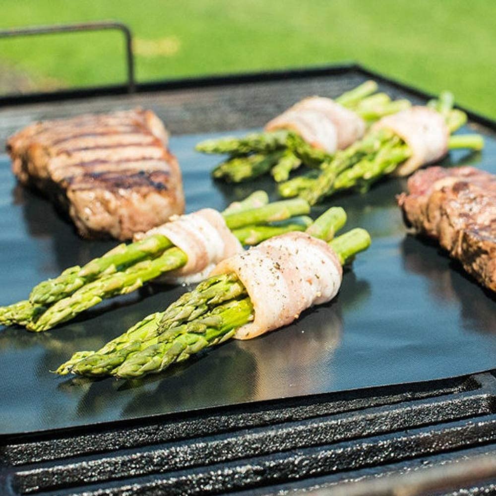 4 pcs Grill Mat BBQ Grill Mats Non Stick - Grill mats for Outdoor Gas Grill,Reusable and Easy to Clean - Works On Gas, Charcoal, Electric Grill and More - 15.75 x 13 Inch - image 5 of 5