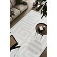 thumbnail image 2 of Luna Meara Ivory and White Recycled Polyester Area Rug, 2 of 7