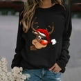 thumbnail image 2 of Heliisoer Chirstmas Chandail en Molleton à Manches Longues Imprimé pour Femmes Blouse Décontractée Pull, 2 of 4