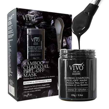 Vivo Per Lei Activated Charcoal Peel Off Mask Face Facial Black Bamboo Pore Remover (Best Drugstore Face Mask Uk)