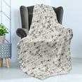 thumbnail image 4 of Airplane Soft Flannel Fleece Throw Blanket, Old Fashioned Transportation Hand Drawn Style Vintage Pattern, Cozy Plush for Indoor and Outdoor Use, 50" x 70", Olive Green Tan, by Ambesonne, 4 of 5