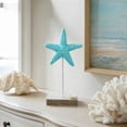 thumbnail image 7 of Starfish Tabletop Ornament Nautical Beach Style Decor With Base Style A for Table Shelf Cabinet and Coastal Room Decor, 7 of 7