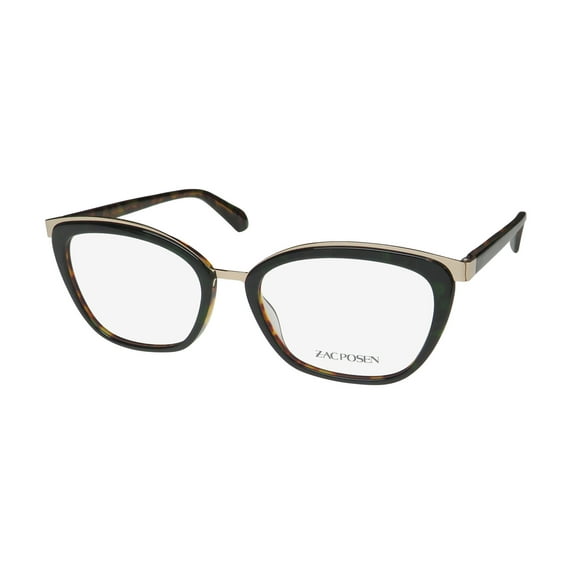 ZAC POSEN ZEZE CAT EYE SPECTACULAR ACETATE/METAL RIM HIP EYEGLASS FRAME/EYEWEAR
