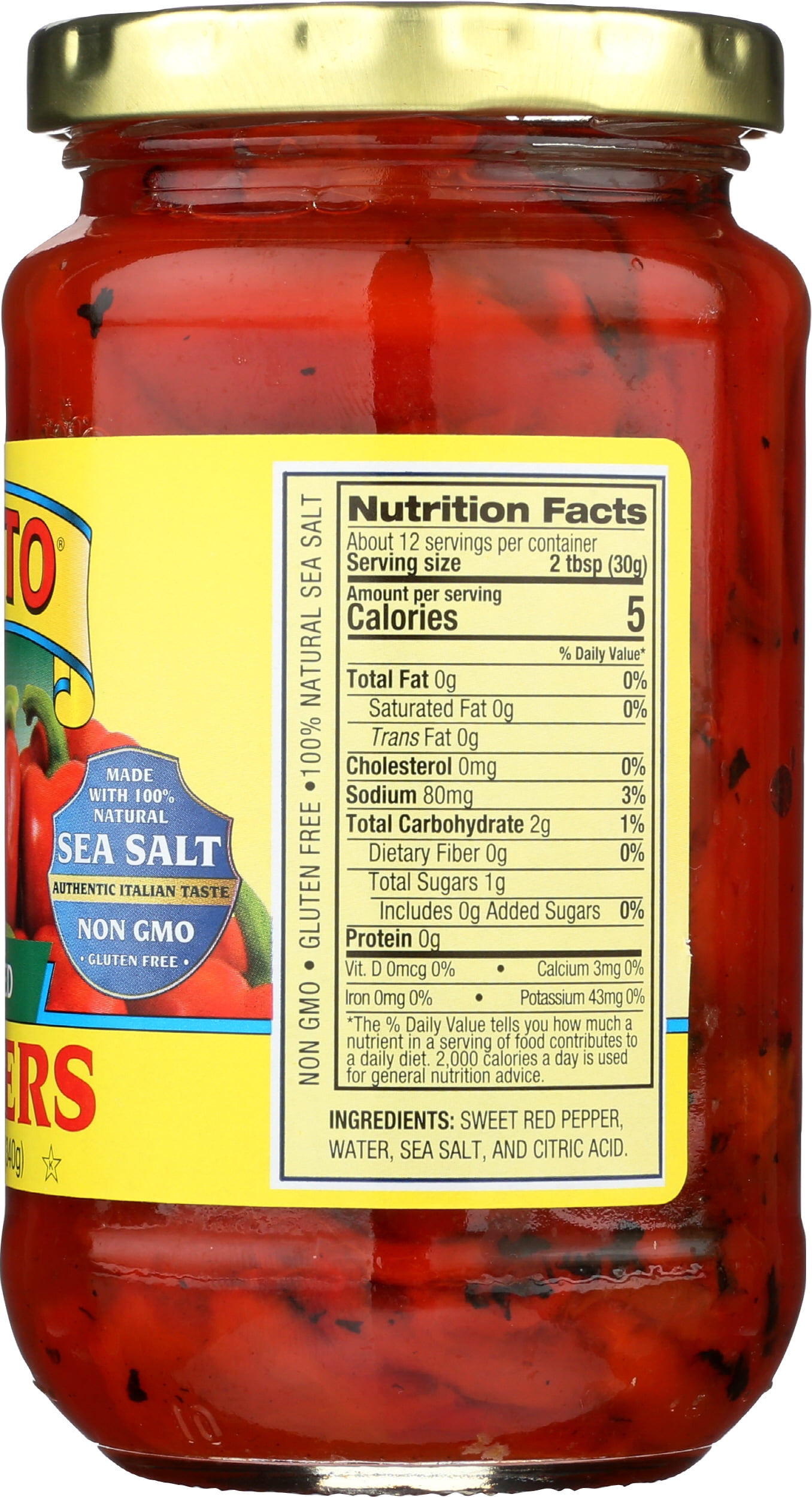 Pack of 12, Cento Roasted Peppers, 12 oz