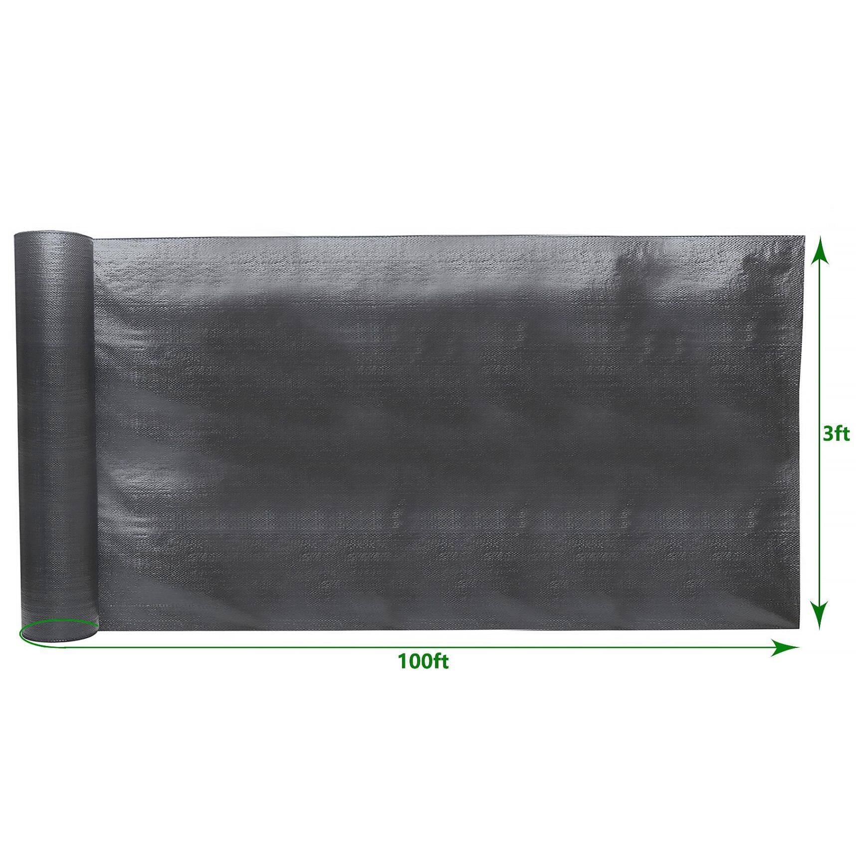 3FT x 100FT Weed Barrier, Heavy-duty Landscape Fabric Ground Cover Polypropylene Cloth Premium Weeds Control Mat Easy Setup for Flower Bed, Pavers, and Other Outdoor Projects