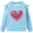 thumbnail image 4 of Vestido de verano para niña con estampado de flores de Pascua, manga corta, bolsillos con volantes y cuello redondo, top de poliéster, 4 of 5