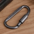 thumbnail image 5 of Twist Lock Carabiner Clips, Auto Locking Heavy Duty D Ring Carabiners Clip for Climbing Rappelling, D Shaped Carabiner, 5 of 13