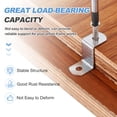 thumbnail image 3 of Uxcell 0/0 Flush Canvas Clips, 12 Pcs Metal Picture Framing Mirror Clips Z Shape Mounting Tools with Mounting 2 Holes for Photo Painting, Include 24 Screws, Silver Tone, 3 of 6