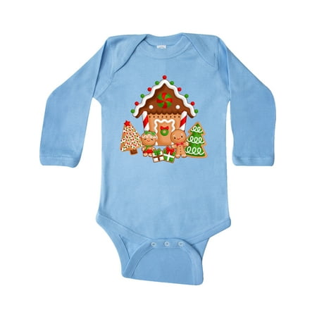 

Inktastic Gingerbread House Christmas Gift Baby Boy or Baby Girl Long Sleeve Bodysuit